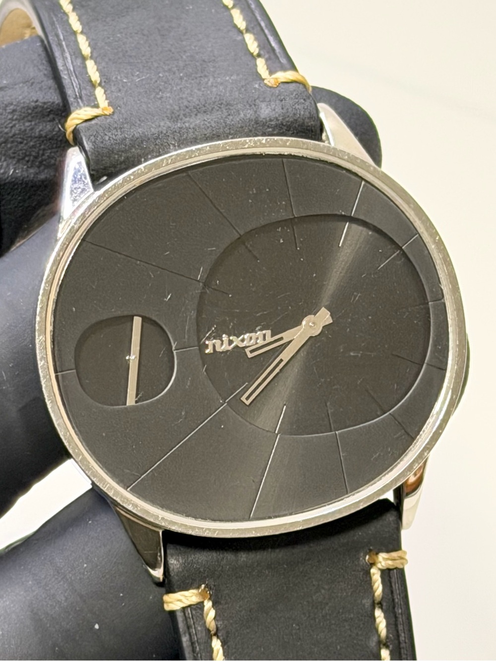 Nixon The Rayna Black Dial Silver Stainless Steel Men’s 42mm Dress Watch